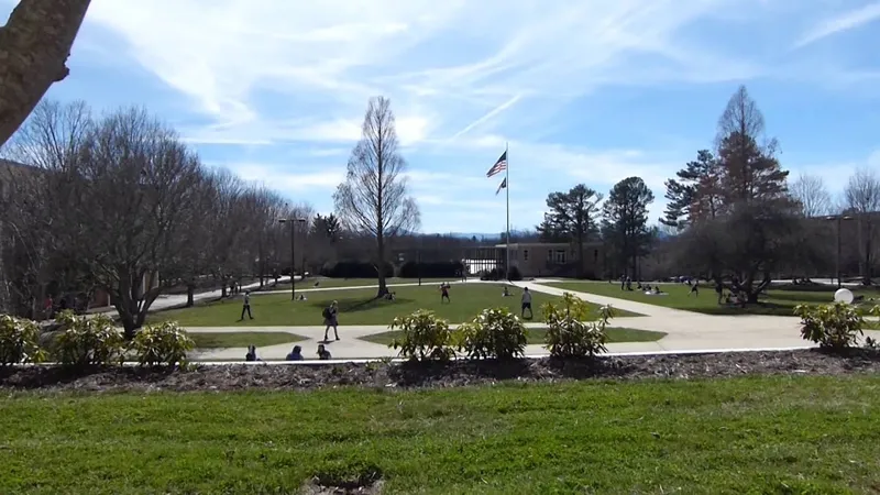 UNC Asheville Quad After Spring Break